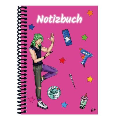 A 5 Notizbuch Manga Quinn, pink, liniert