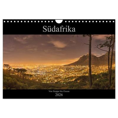 Südafrika - Von Steppe bis Ozean (Wandkalender 2026 DIN A4 quer), CALVENDO Monatskalender