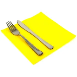 MONOUSO - Papierservietten 40x40cm 2-lagige Gelb (50 Stück)