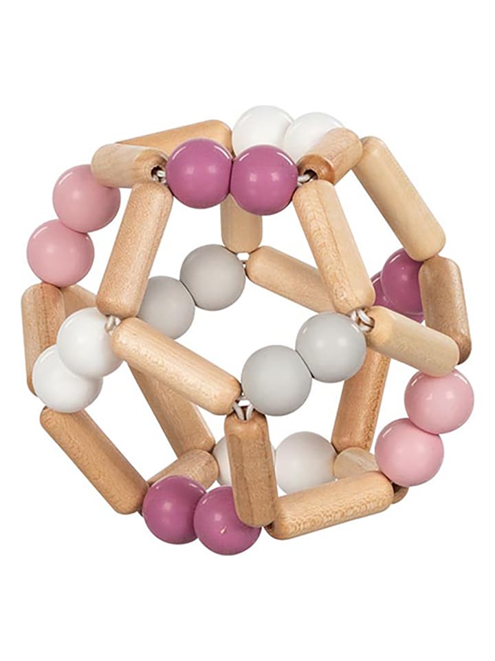 Goki Greifling "Ball" in Rosa/ Beige - ab Geburt - onesize