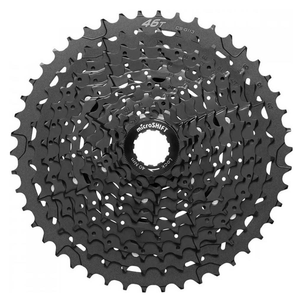 Micro Shift Microshift Unisex - Erwachsene x Kassetten, Schwarz, 12-46 (8-fach, 11-32) (MSH-CS-G113-11-46)