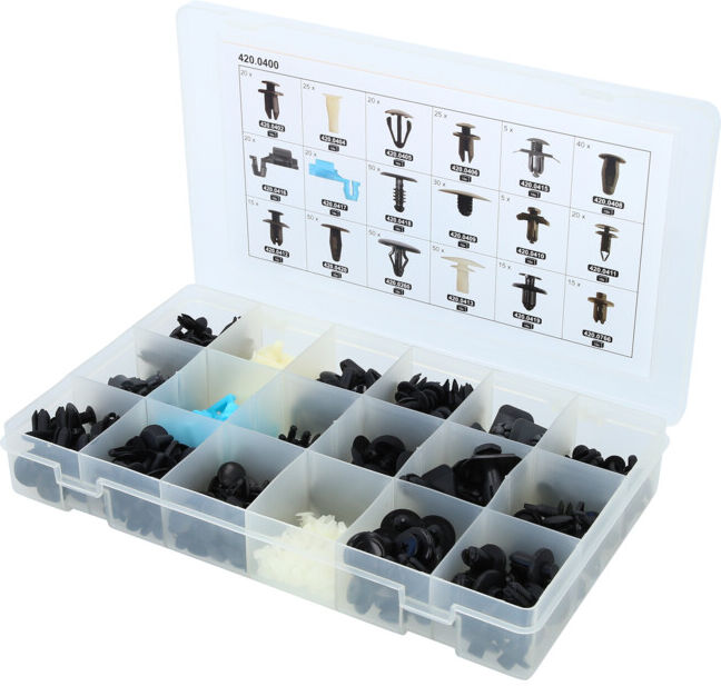 Jeu de clips de fixation - Mazda, 475 pcs ; KS Tools (420.0400)