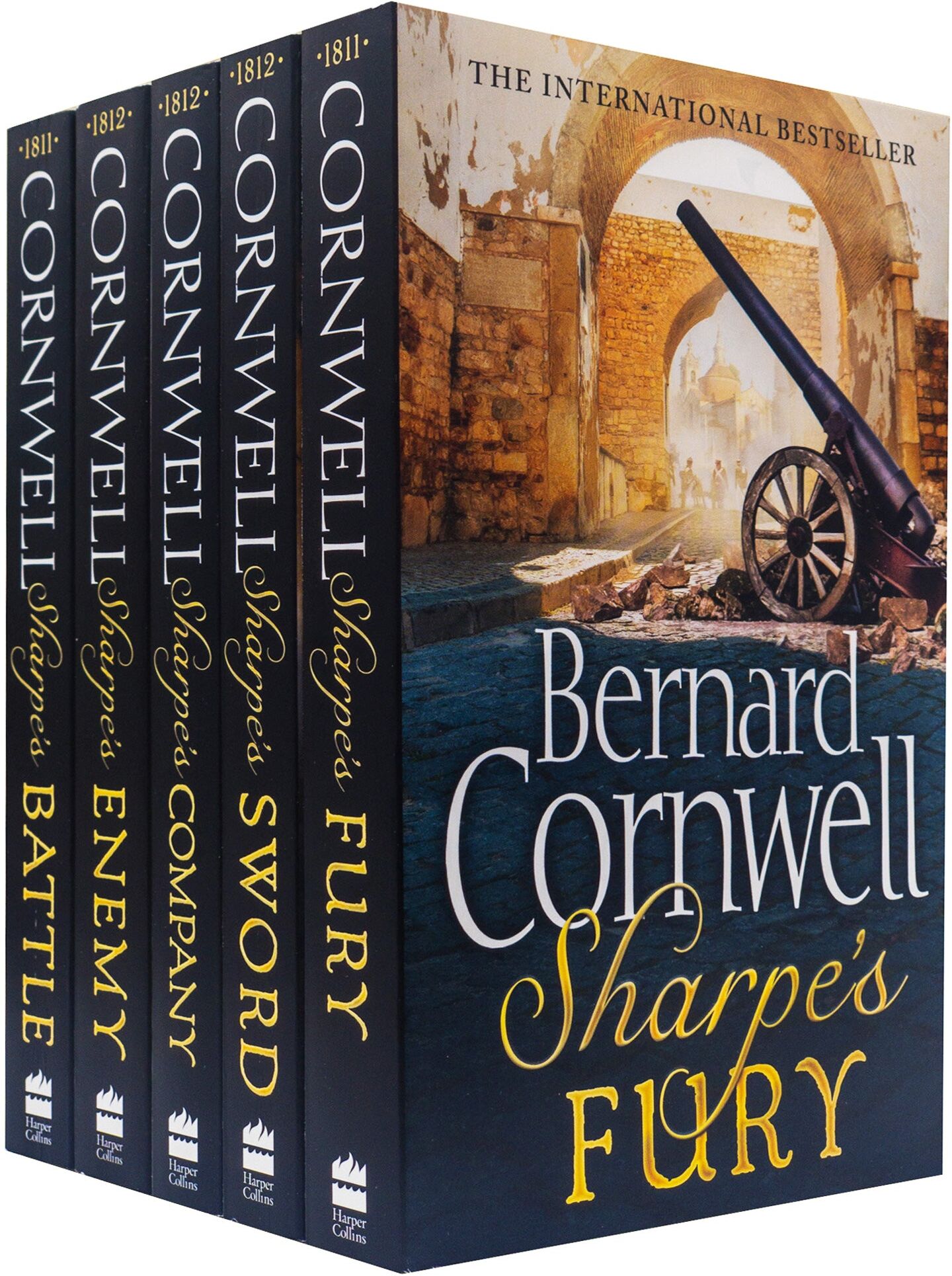 HARPERCOLLINS Bernard Cornwell Richard Sharpe Series Books 11 To 15 - Battle, Fury, Sword, Company, Enemy