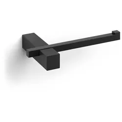 Zack Toilettenpapierhalter Carvo Edelstahl, schwarz matt, Designer Zack Design, 16.5x2.6x10 cm