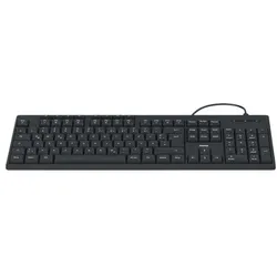 Hama Kabelgebundene Tastatur »CK-200« schwarz, 43.8x2.6x14.5 cm
