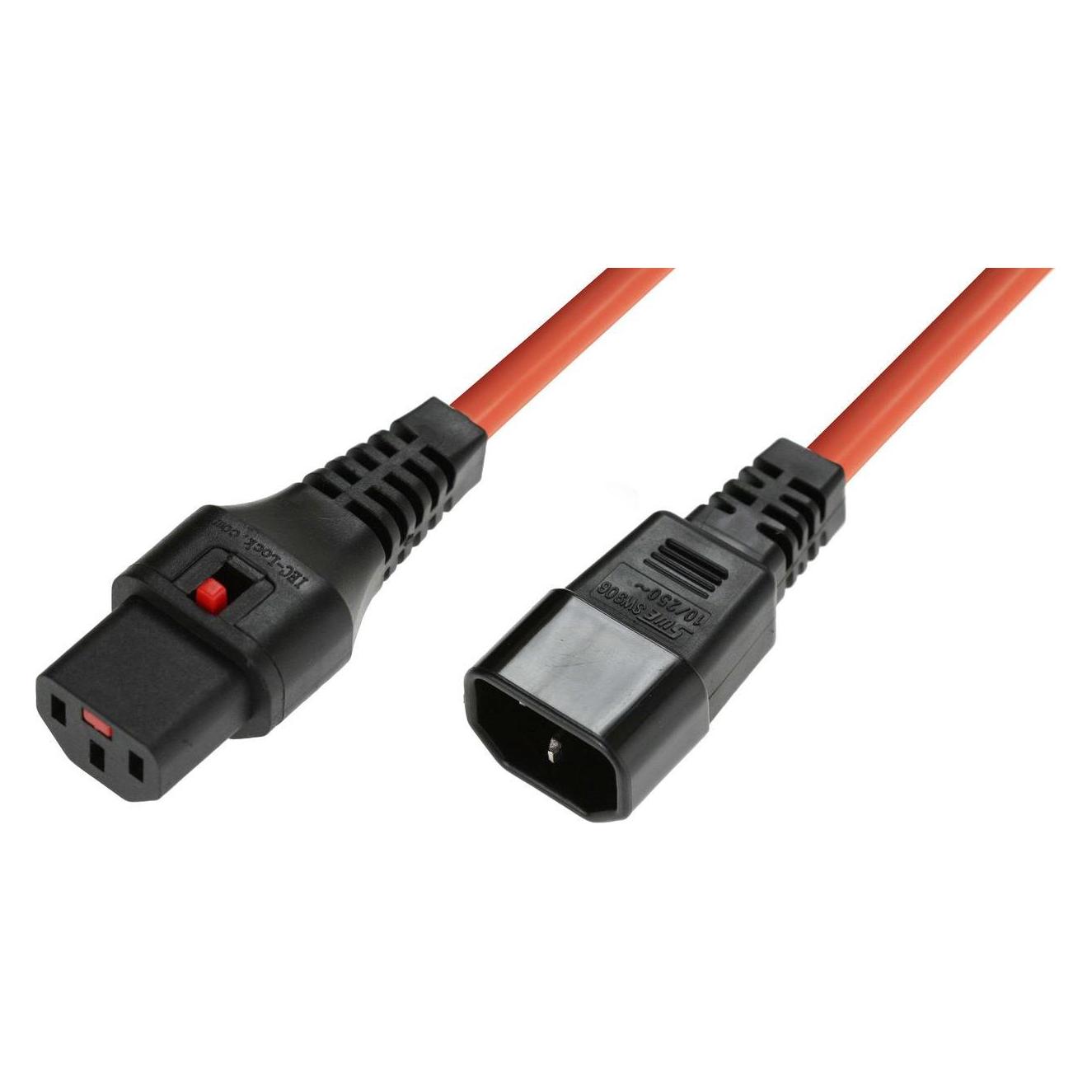 MicroConnect IEC LOCK C13 to C14 (1 m) (PC938)