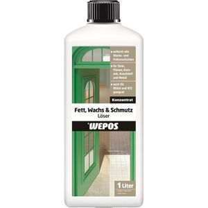 Wepos Grundreiniger 2000202903, Fett-, Wachs- & Schmutz Löser, Konzentrat, für innen und außen, 1 Liter