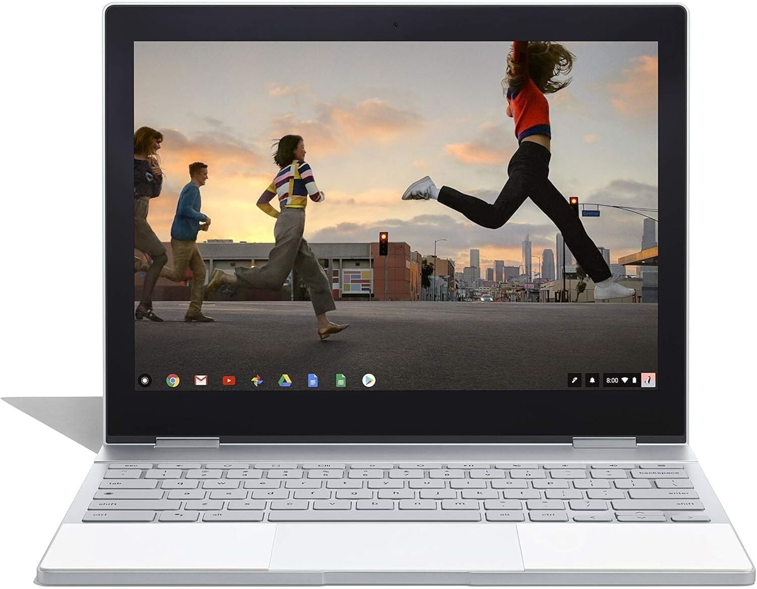 Google Pixelbook 12.3" 2-in-1 Touchscreen Chromebook – Intel Core i7-7Y75, 16GB RAM, 512GB NVMe SSD, Silver, Used - Very Good