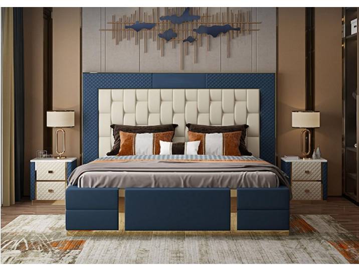 Xlmoebel Polsterbett Luxus Boxspringbett im modernen Design für stilvollen Schlafkomfort (Bett, 1-tlg., Bett), Hergestellt in Europa