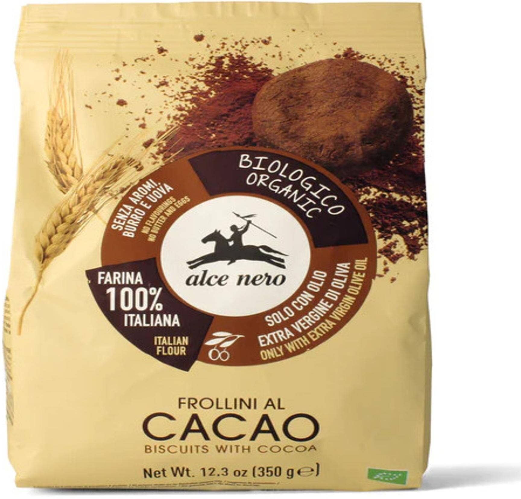 ALCE NERO Frollini Al Cacao 350 Grammi 