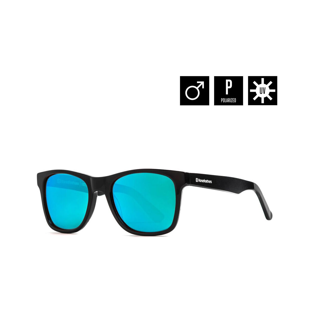 Horsefeathers Foster Sunglasses zebra/mirror green AA866G-zebra-mirror green