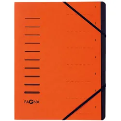 PAGNA Ordnungsmappe DIN A4 7-Fach  orange