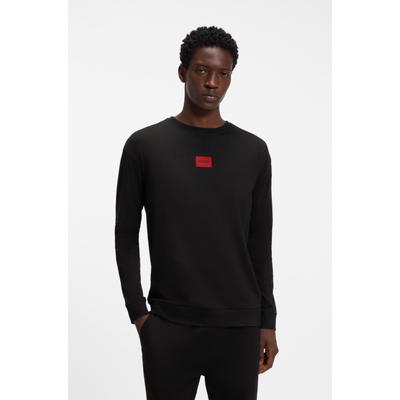 Pyjama HUGO UNDERWEAR, Herren, Gr. M (50), Jersey, schwarz, Jersey, Obermaterial: 95% Baumwolle, 5% Elasthan, unifarben, Basic, bequem lang, Rundhals, Bündchen, Homewear-Sets Pyjama, in einer Geschenkbox