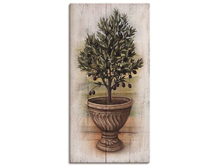 ARTLAND Wanddeko Leinwand Bilder Wandbild 30x60 cm Pflanzen- & Blumen Pflanzen Topfpflanze U0PU