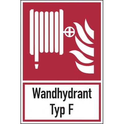 Dreifke® Brandschutzzeichen, Kombischild, Wandhydrant Typ F, 300 x 200 mm, Folie selbstklebend 1 Stk.