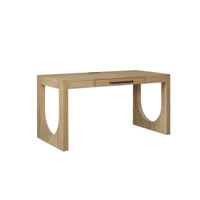 Martin Furniture Modern Wood Writing Desk, Office Desk, Storage Desk, Writing Table, Light Brown