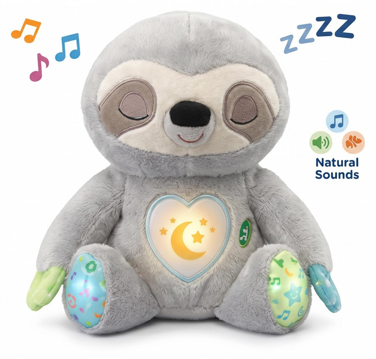 VTech interactieve luiaard My Sleepy Sloth knuffel als inslaaphulp