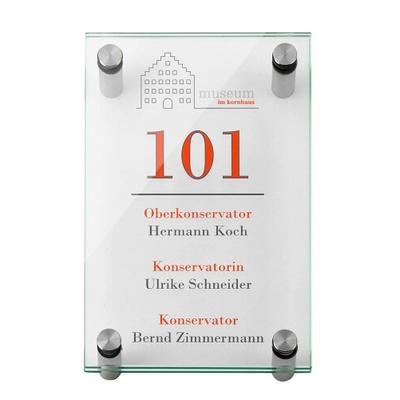GALERIE Türschild, Format: 200x130 mm + 4 Halter i7320