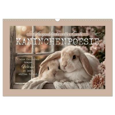 Kaninchenpoesie - Augenblicke voller Seele (Wandkalender 2027 DIN A3 quer), CALVENDO Monatskalender