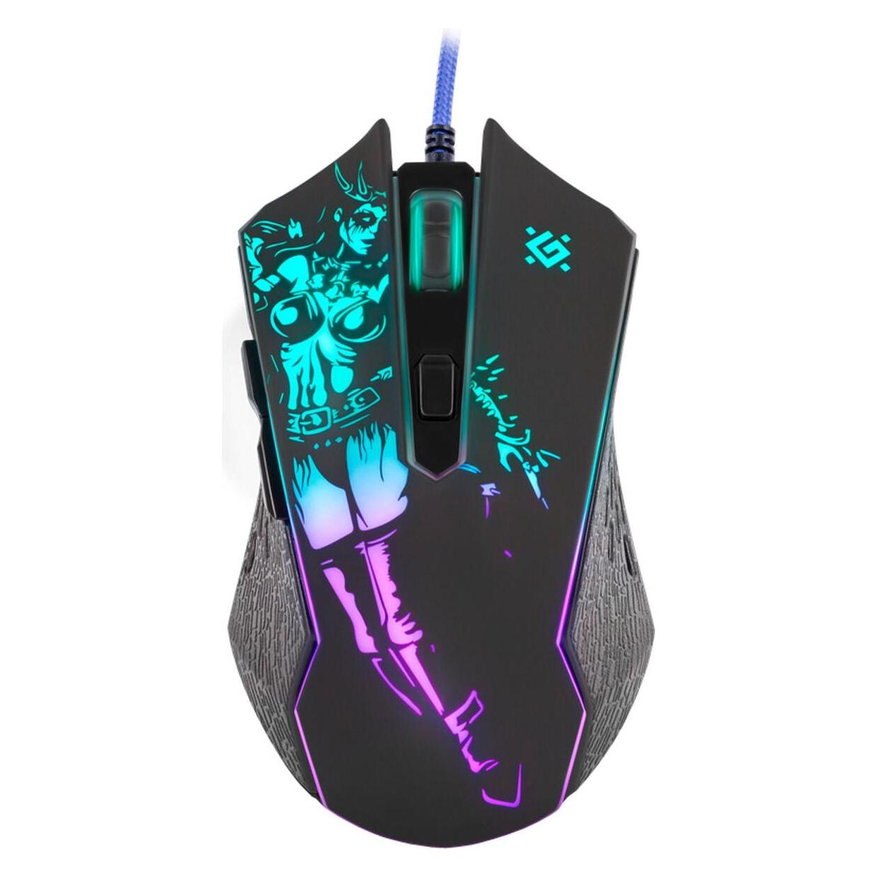 Defender Gaming, kabelgebunden, optische Maus GM-933 SIN'SISTER 7200dpi 6P hintergrundbeleuchtet (Kabelgebunden) (52933)
