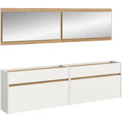 Ebuy24 Drive Garderobenmöbel Set D34 Weiß.