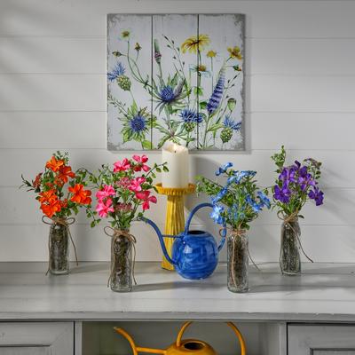 Regency International "14"" Summer Garden Glass Arrangement Set of 4"