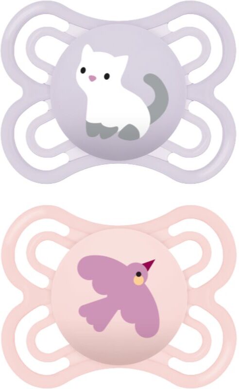 MAM Perfect 0+m, dbl box tétine Pink/ Purple 2 pcs