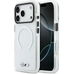 BMW Case M IML Shockproof Metal Logos MagSafe for iPhone 17 Pro transparent (Apple iPhone 17 Pro), Smartphone Hülle, Transparent
