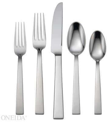 Oneida Aero 5 Piece Fine Flatware Place Setting, Service For 1