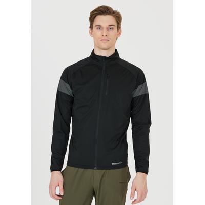 Laufjacke ENDURANCE "Bard", Herren, Gr. L, schwarz, 100% Polyester, unifarben, Jacken, im wasserabweisenden Design