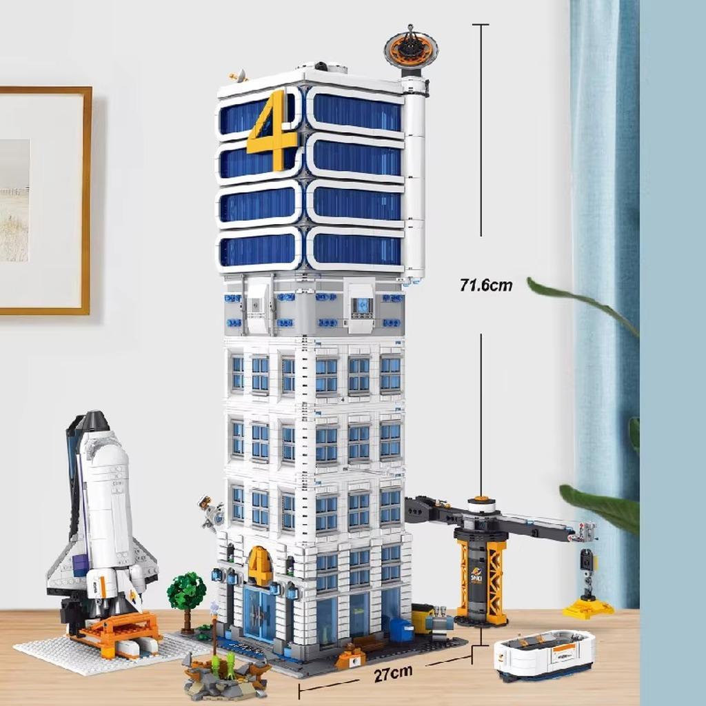 Filmarchitektur-Bauset - Modulares Modell - 6135 Teile - Vier Helden - Kleine Bausteine - ABS-Kunststoff - Sammlergeschenk