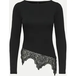 ONLLAILA Top mit Spitze Schwarz M