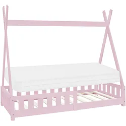 KINDERBETT Tipi mit Matratze 80x160 cm Rosa