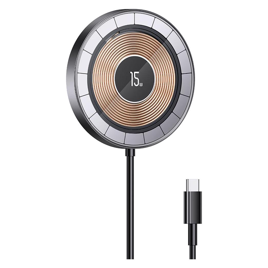 Usams Ład. indukcyjna US-CD183 magnetic 15W czarny/black CD183CDX01 (15 W) (USA793)
