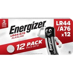 Energizer Knopfzelle Alkaline LR44 Alkaline 1.5 V 12 Stück