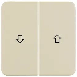 Hager WWW2001WP Wippe 2fach mit Aufdruck Symbol Pfeil WG UP IP44, weiß glänzend