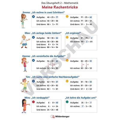Das Übungsheft Mathematik 2 - Poster Meine Rechentricks, Nonbook von Nina Simon,Hendrik Simon, Mildenberger Verlag GmbH, 978-3-619-25756-0