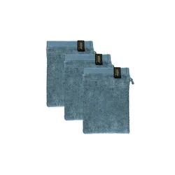 SCHÖNER WOHNEN Kollektion Waschhandschuh 3er-Set   ¦ blau ¦ Maße (cm): B: 16 H: 1