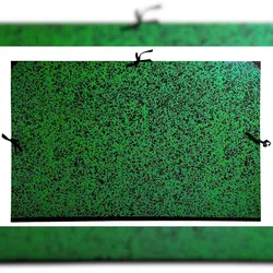 Exacompta 533200E 5x Zeichenmappe mit Bändchen für Format DIN A1 Annonay, 67x94cm - Grün
