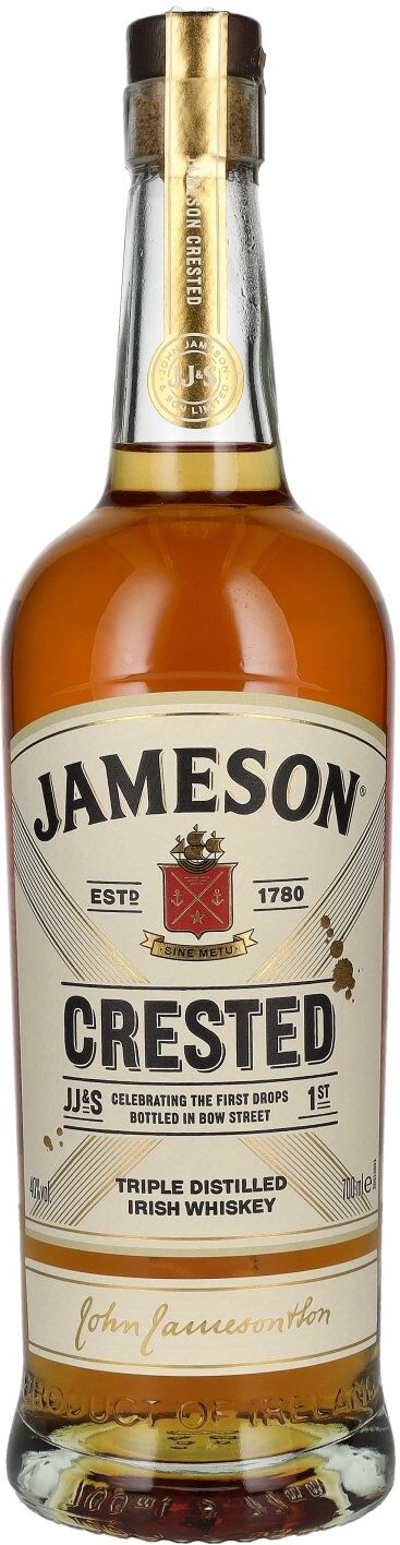 Jameson Whiskey Jameson CRESTED Triple Distilled Irish Whiskey 40% Vol. 0,7l