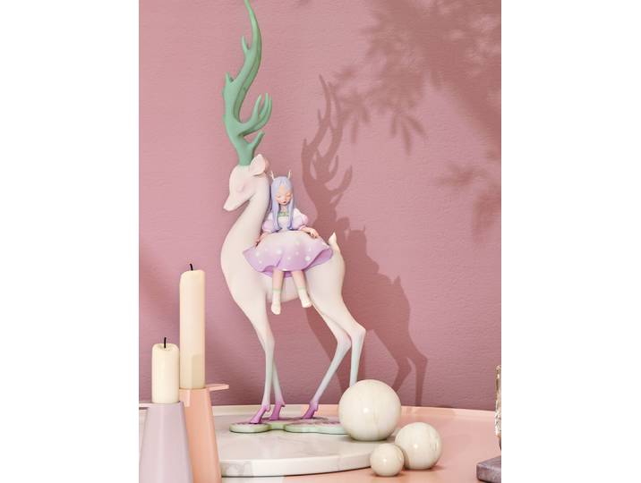 Figurines et miniatures d'anime mignons, ornements de cerf créatifs, accessoires de décoration de chambre, cadeaux pour amis, saint-valentin