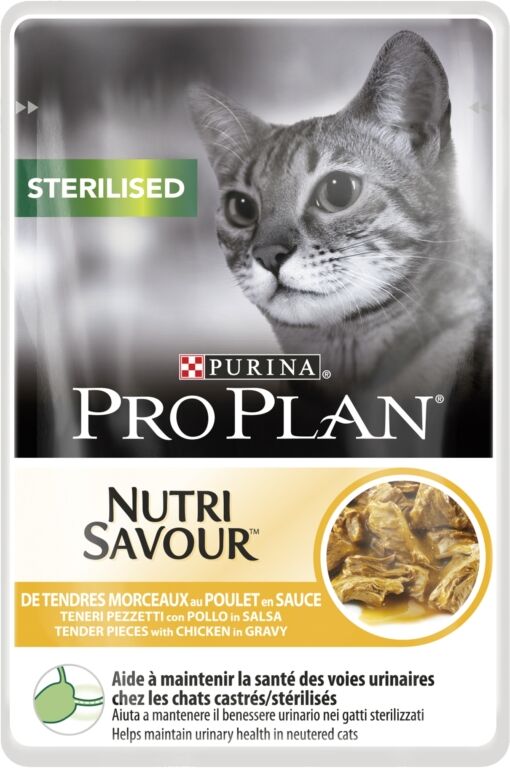 Purina PRO PLAN WC STER. TENERI PEZ. C/POLLO 85GR