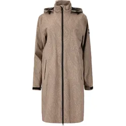 Weather Report Balmy Allover Print Regenmantel Damen 1061 - moon rock 36