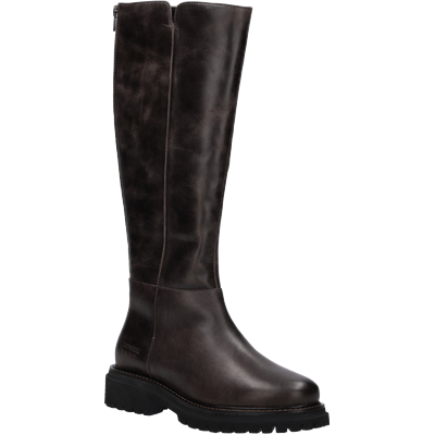 Stiefel JOSEF SEIBEL "Rachel 05", Damen, Gr. 41, Textil, braun, Leder, Schuhe Stiefel, Blockabsatz, Langschaftstiefel mit Ziernähten, Weite G (=weit)