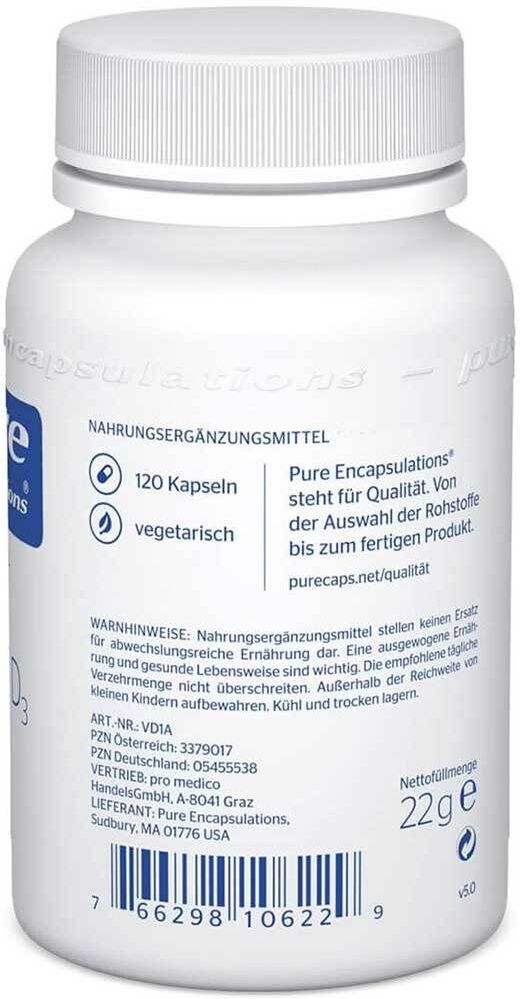 Pure Encapsulations® Vitamin D3 400 I.e. Kapseln 120 St 120 St Kapseln