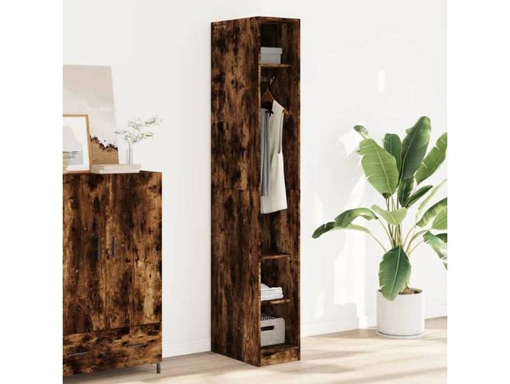 Garde-robe chêne fumé 30x50x200 cm bois d'ingénierie armoire de rangement organisateur de garde-robe armoire 3307688