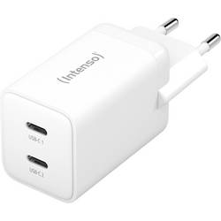 Intenso W40CC GaN USB Ladegerät 40 W 2x USB-C® Weiß Innenbereich GaN, USB Power Delivery (USB-PD) 7804012