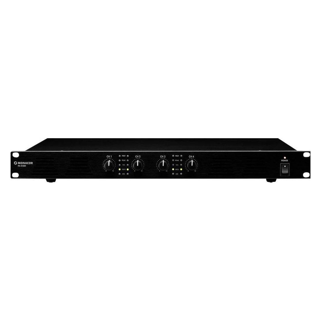Monacor PA-4120D ELA-Verstärker 480W 4-Kanal (PA-4120D)