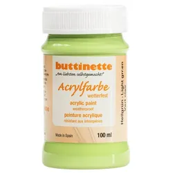 buttinette Acrylfarbe wetterfest in verschiedenen Farbtönen, 100 ml