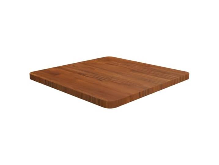 Makastle Tischplatte Arbeitsplatte Schreibtischplatte Quadratisch Dunkelbraun 50x50x2.5cm Eiche Behandelt